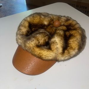 Vintage 70s Faux Hat